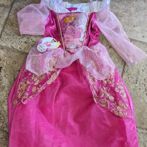 RARE NEW LICENSED SLEEPING BEAUTY AURORA LIGHT UP LED DRESS SIZE 8 - Picture 1 of 2